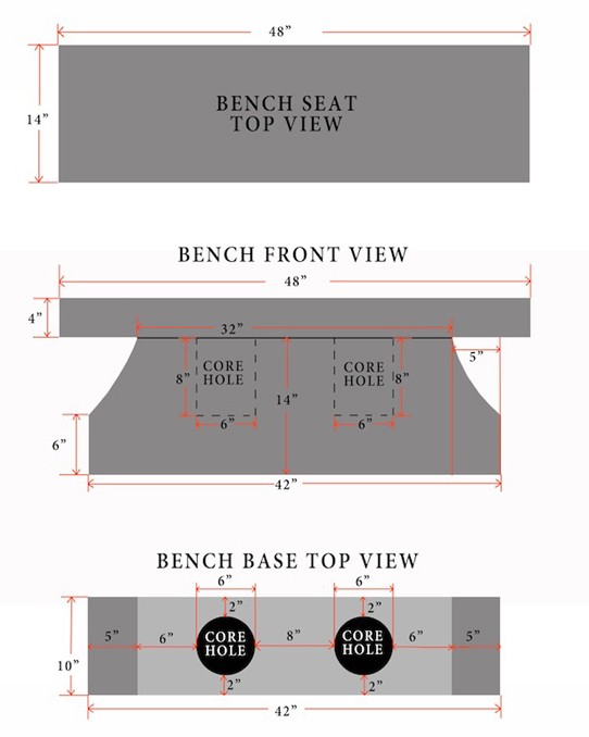 SB02 Cremation Bench